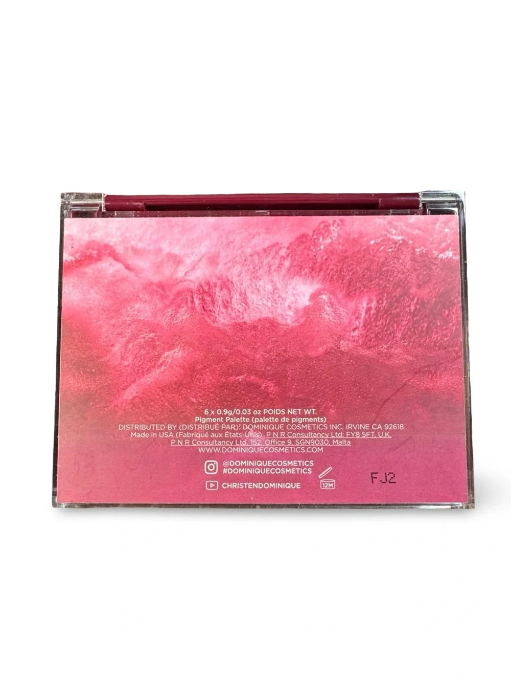 Dominique Cosmetics Unconditional Eyeshadow Palette 6 Neutral Pink Mauve Glitter